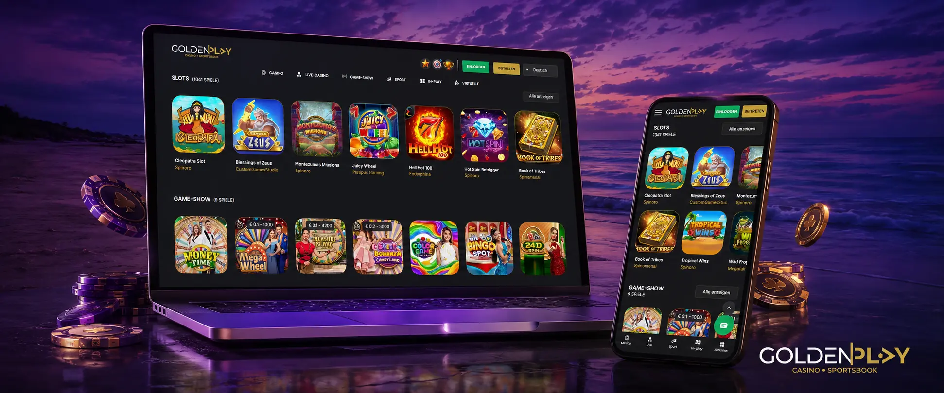 Golden Play Casino Spiele